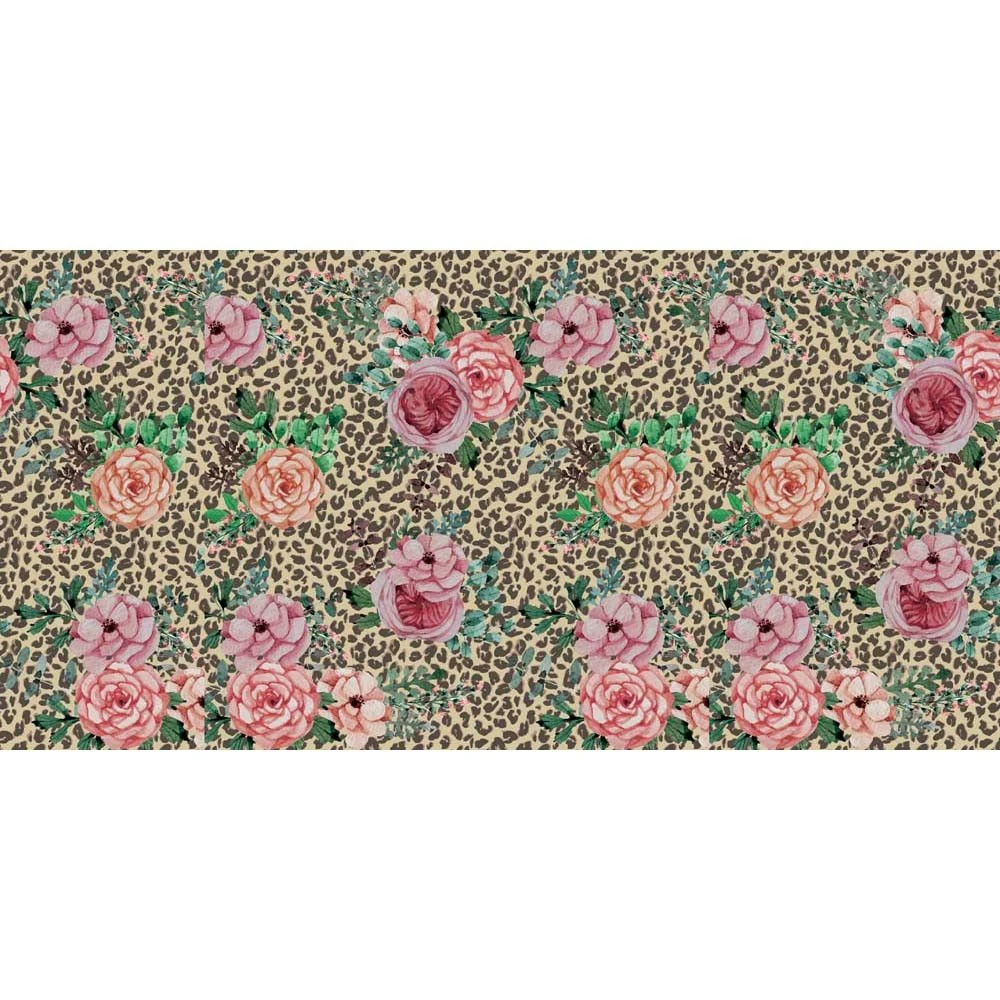 Artsy Leopard Vinyl Floor Mat