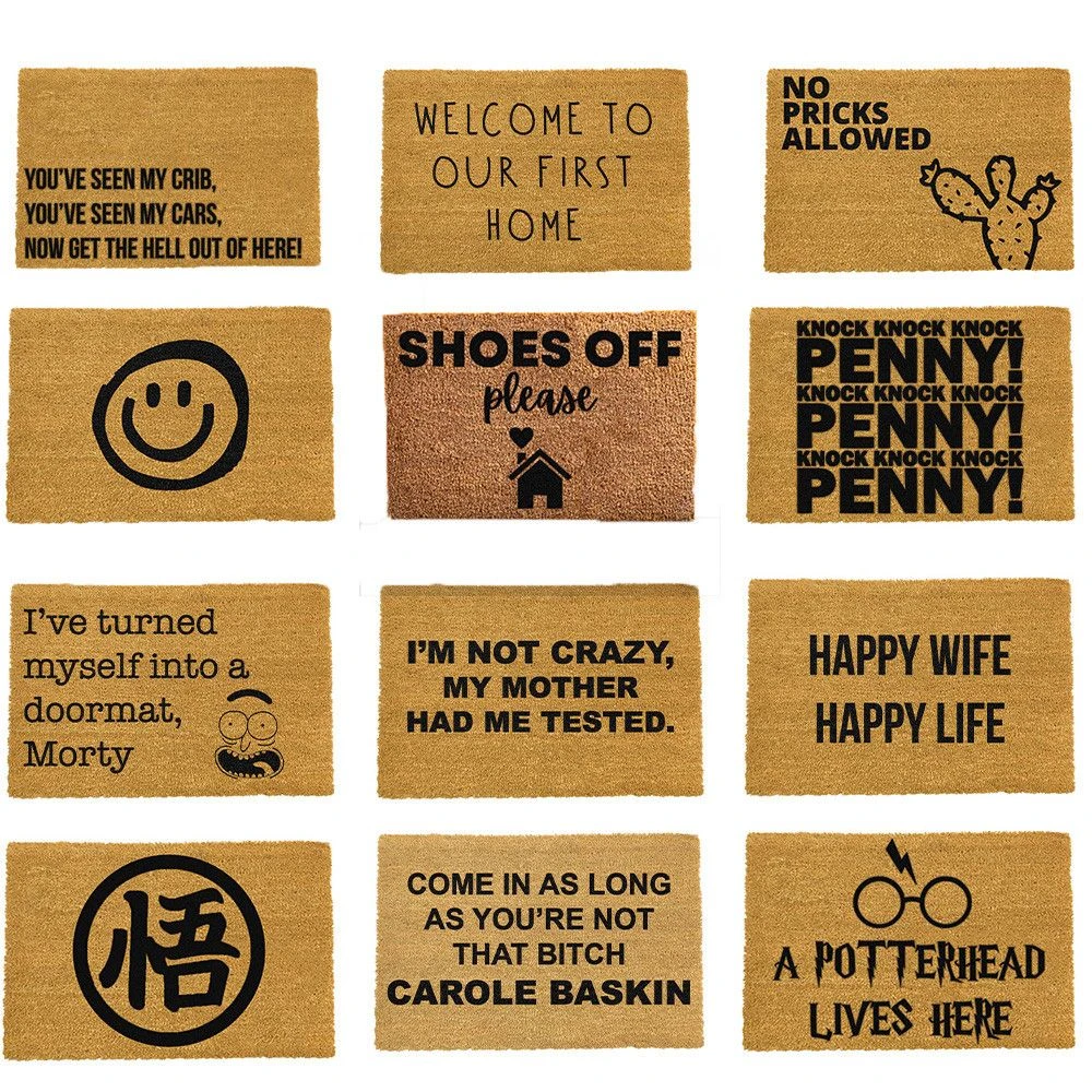 Artsy Quirky Door Mats