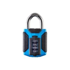 Die Cast Combination Padlock With Hardened Steel Shackle & TPE Grip Body Cover