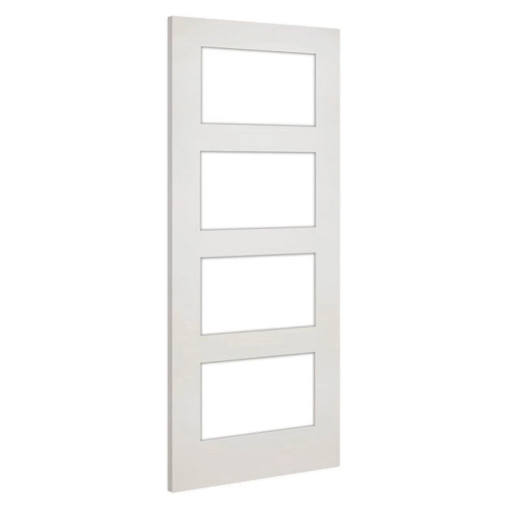 Deanta Coventry White Primed Clear Glass Internal Door - Image 2