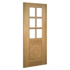 Deanta Kensington Fully Finished Oak Internal Glass Door