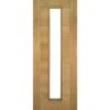 Deanta Seville Fully Finished Oak 1 Light Glass Internal Door