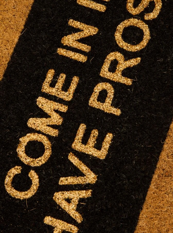 Artsy Glitter Coir Doormat Non Slip Indoor Outdoor Mats - Image 4