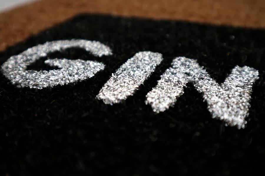 Artsy Glitter Coir Doormat Non Slip Indoor Outdoor Mats - Image 2