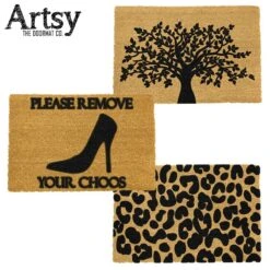 Artsy Image Coir Doormat Non Slip Indoor Outdoor Mats